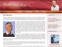 Tablet Screenshot of paul-mauriat.com